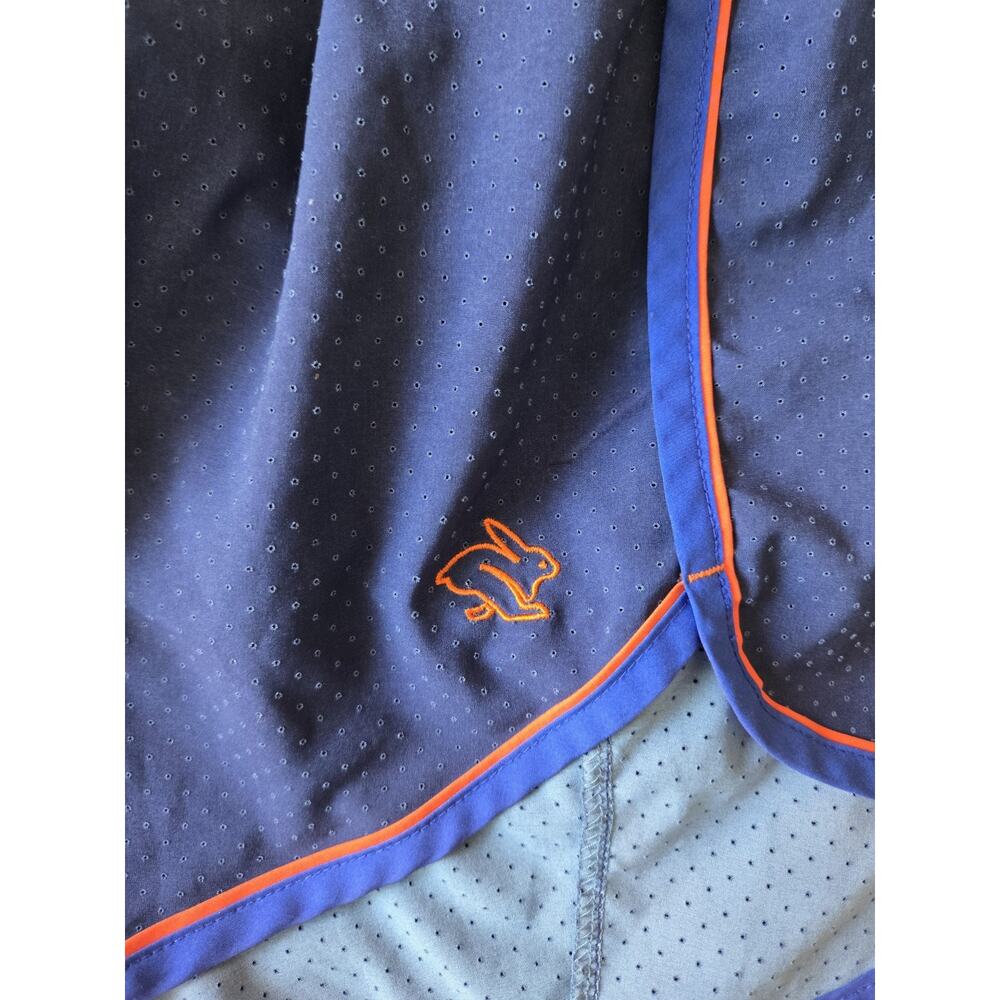 Rabbit RAD Performance Running Shorts Navy Blue Lined Quick Dry Medium Training - Picture 6 of 10